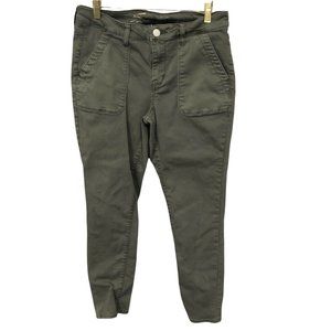Seven 7 Utility Ankle Skinny Green‎ Jeans Pants Stretch Size 8